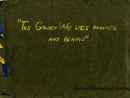 Booklet - The Golden Way Lies Onward, Not Behind