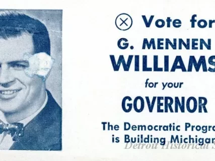 Card, Political - (X) Vote for G. Mennen Williams
