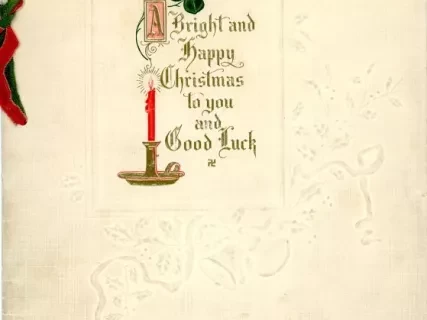Menu - A Bright and Happy Christmas to you and Good Luck
Hotel Wayne 
Detroit, Mich.
J. R. Hayes, prop.