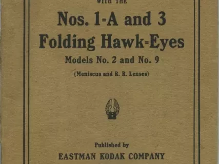 Booklet - Picture Taking with the Nos.1-A and 3 Folding Hawk-Eyes,
Models No.2 and No.9