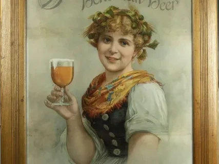 Sign, Advertising - Stroh's Bohemian Beer