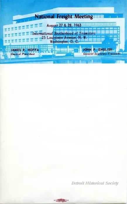 Paper, Letterhead - International Brotherhood of Teamsters
Chauffeurs, Warehousemen & Helpers of America
