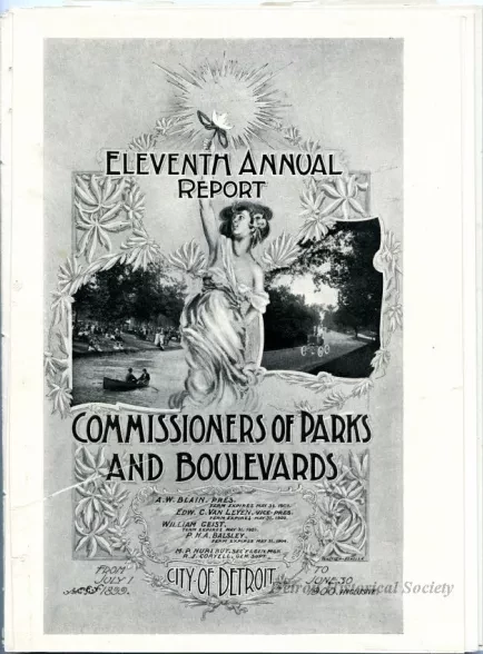 Booklet - Eleventh Annual Report, Commissioners of Parks and Boulevards