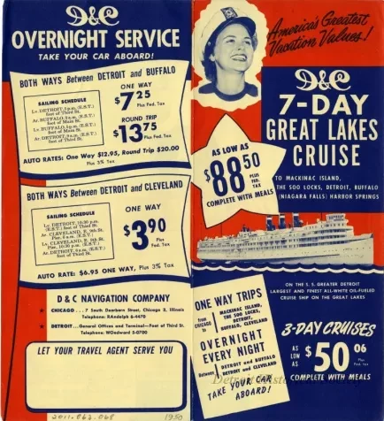 Brochure - D&C, 7-Day Great Lakes Cruise