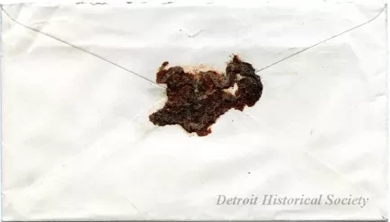 Envelope - Condition of Labor Men in the City of Detroit