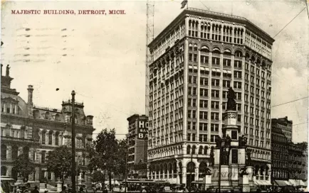 Postcard - Majestic Building, Detroit, Mich.
