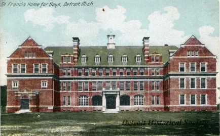 Postcard - St. Francis Home for Boys, Detroit, Mich.