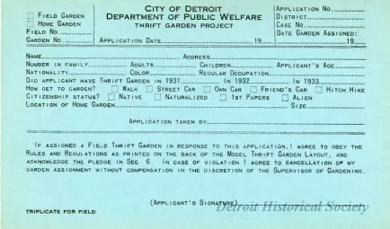 Application, Registration