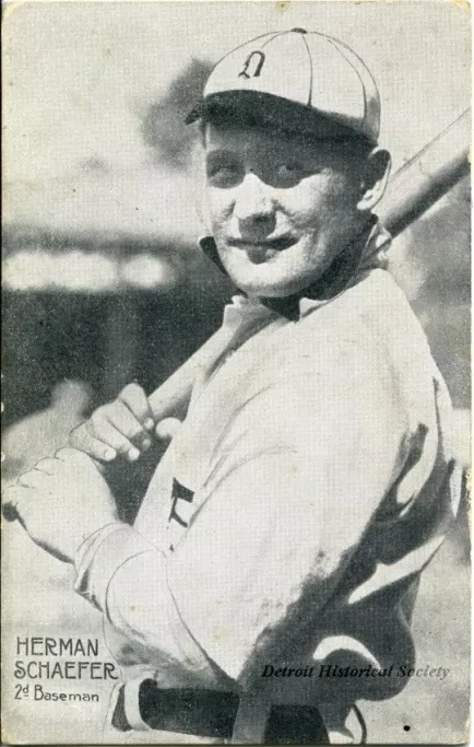 Postcard - Herman Schaefer, 2nd Baseman