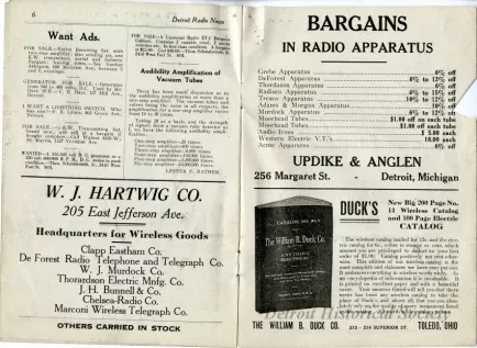 Newsletter - Detroit Radio News, Vol. 1, No. 6