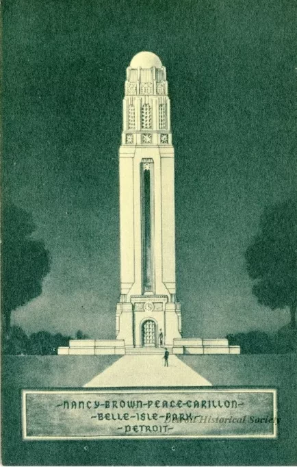 Postcard - Nancy Brown Peace Carillon - Belle Isle Park - Detroit