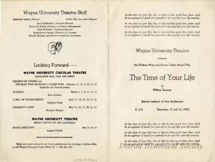 Program, Theater
