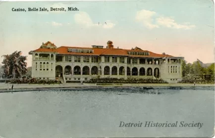 Postcard - Casino, Belle Isle, Detroit, Mich.