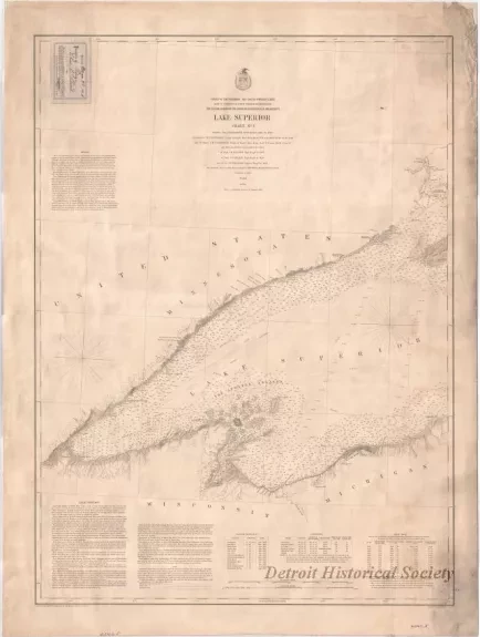 Chart, Navigational - Lake Superior Chart No. 3