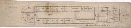 Drawing, Technical - Cabin Plan for Strs. 59/60 for Ft. & P.M. R.R.