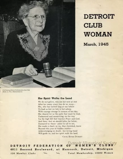 Magazine - Detroit Club Woman