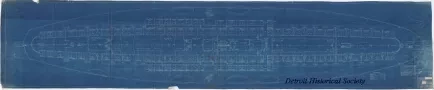 Blueprint - Str. [Steamer] No. ---, Upper Deck, Joiner Plan