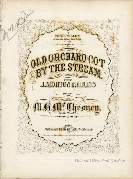 Music, Sheet - Old Orchard Cot by the Stream