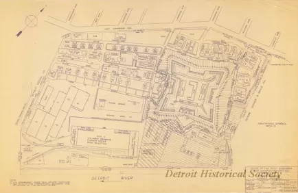 Blueprint - General Map of Fort Wayne, Detroit, Michigan