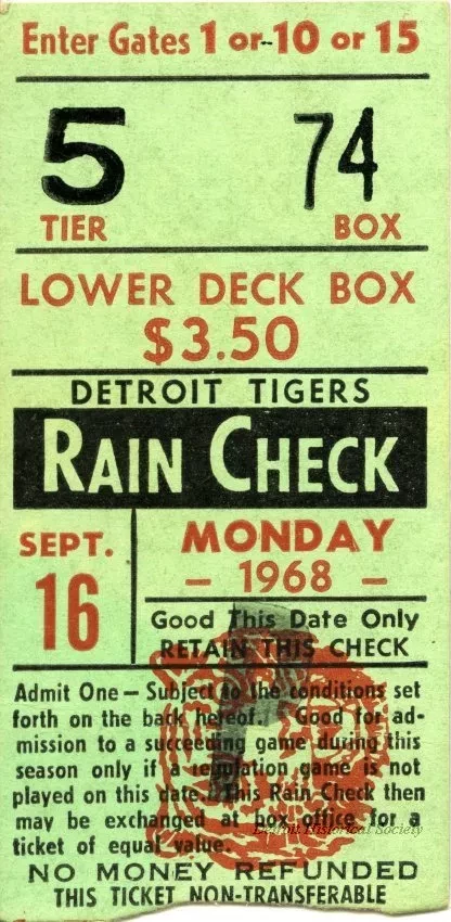 Ticket, Admission