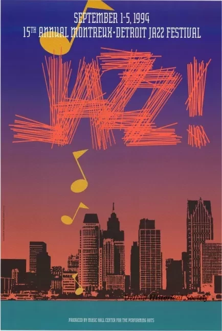 Poster - 15th Annual Montreux-Detroit Jazz Festival