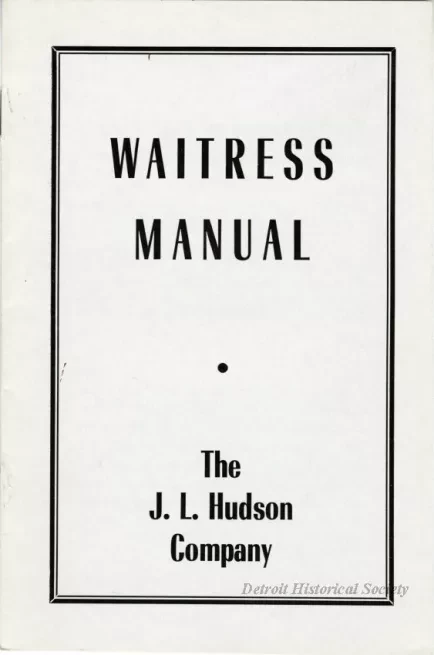 Manual, Employee - Waitress Manual