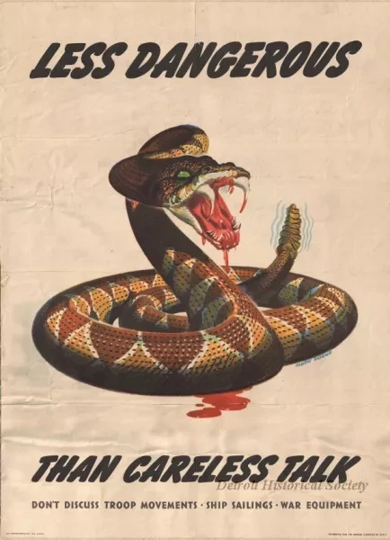 Poster - Less Dangerous Than Careless Talk
