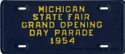Plate, License