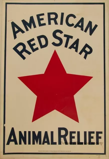 Poster - "American Red Star Animal Relief "