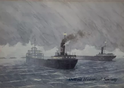 Painting - Freighters at Buffalo