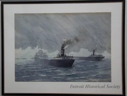 Painting - Freighters at Buffalo