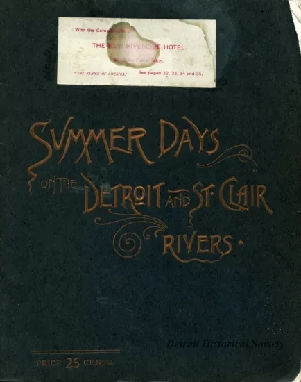 Booklet - Summer Days on the Detroit and St. Clair Rivers