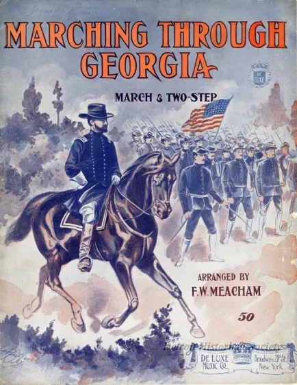 Music, Sheet - Marching Through Georgia, March and Two Step