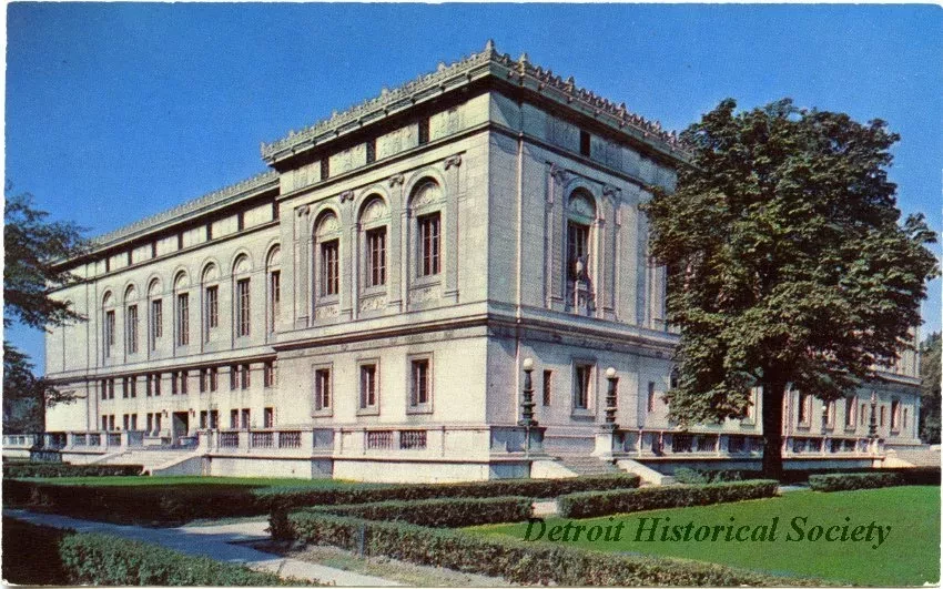 Postcard - The Detroit Public Library - The Detroit Public Library