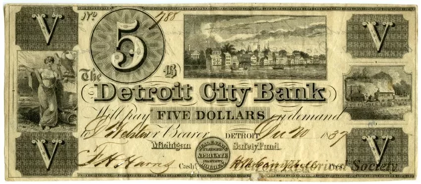Currency - The Detroit City Bank