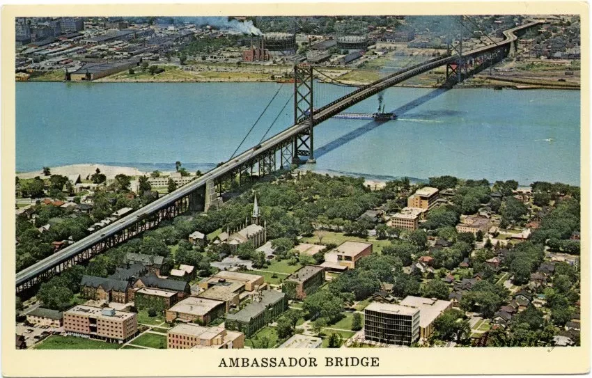Postcard - Ambassador Bridge - Ambassador Bridge