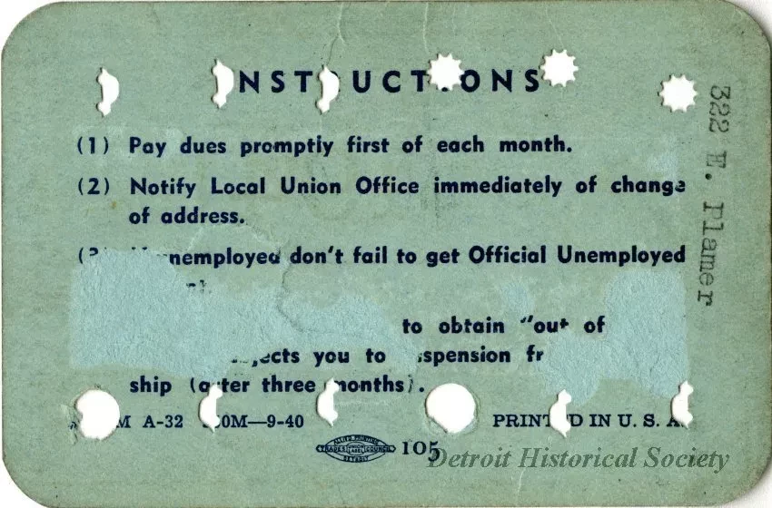 Card, Union
