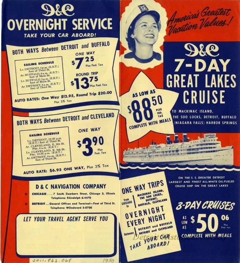 Brochure - D&C, 7-Day Great Lakes Cruise