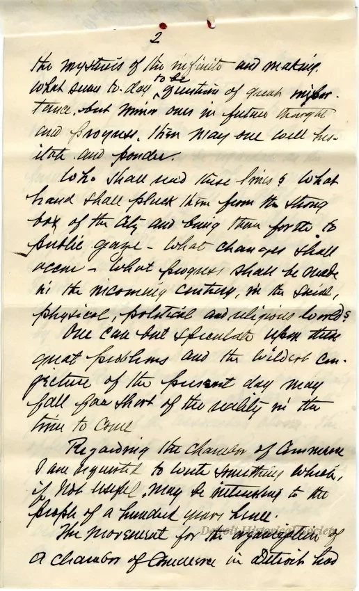 Letter - The Chamber of Commerce