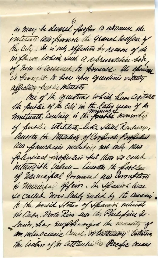 Letter - The Chamber of Commerce