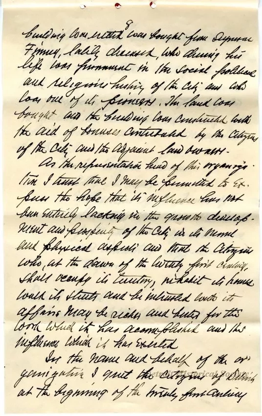 Letter - The Chamber of Commerce