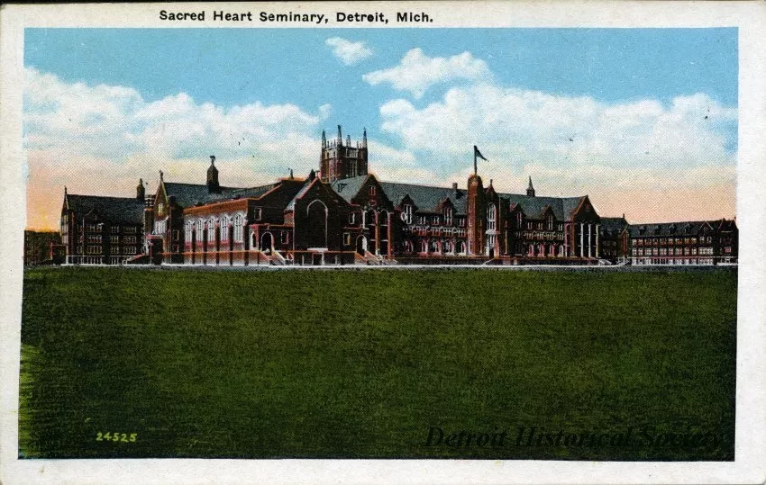 Postcard - Sacred Heart Seminary, Detroit, Mich.