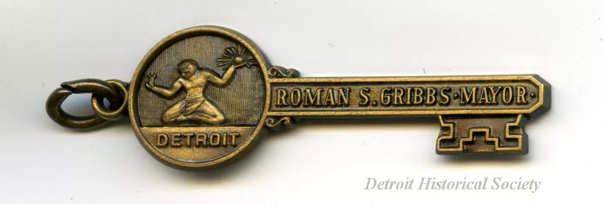 Key, Commemorative - Detroit, Roman S. Gribbs, Mayor - Detroit, Roman S. Gribbs, Mayor