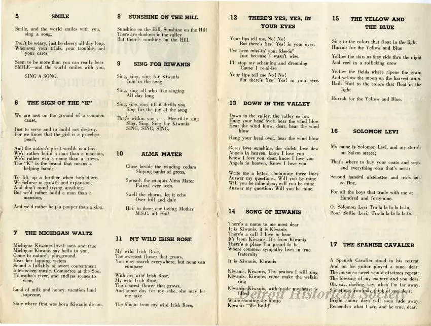 Booklet - Official Songs
