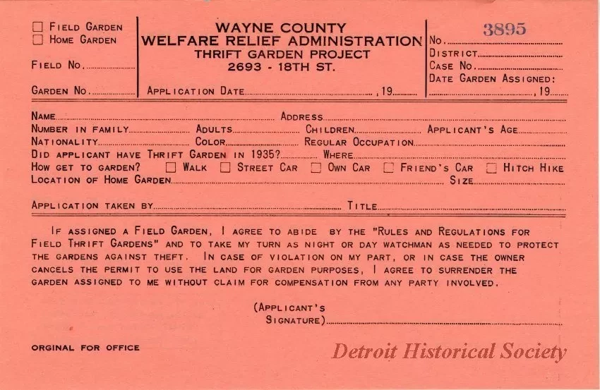 Application, Registration