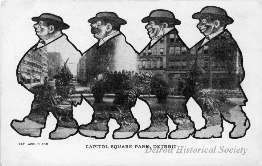 Postcard - Capitol Square Park, Detroit