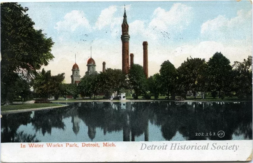 Postcard - Water Works Park, Detroit, Mich. - In Water Works Park, Detroit, Mich.