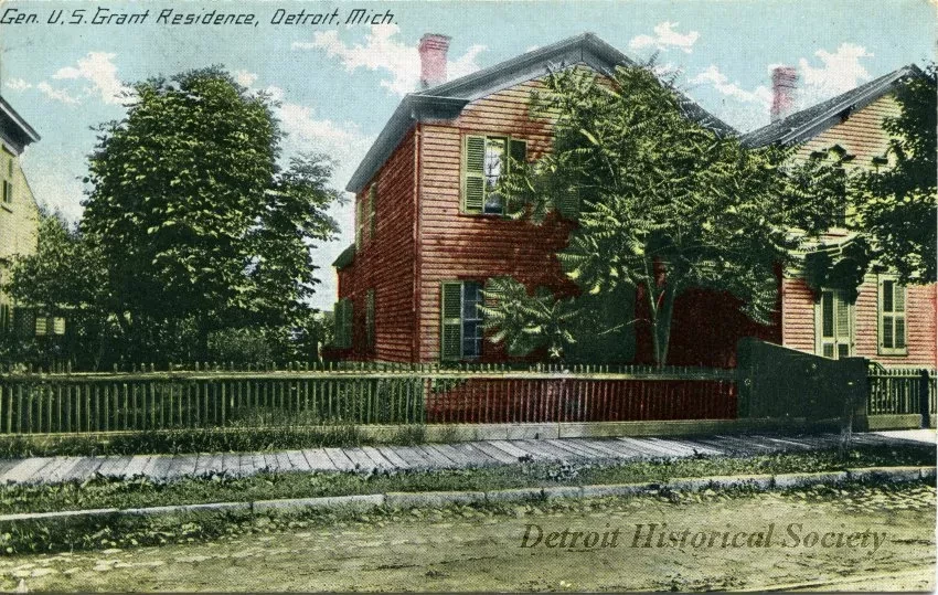 Postcard - Gen. U.S. Grant Residence, Detroit, Mich.