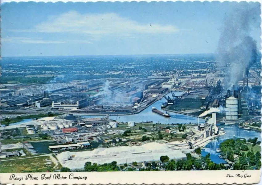 Postcard - Rouge Plant, Ford Motor Company