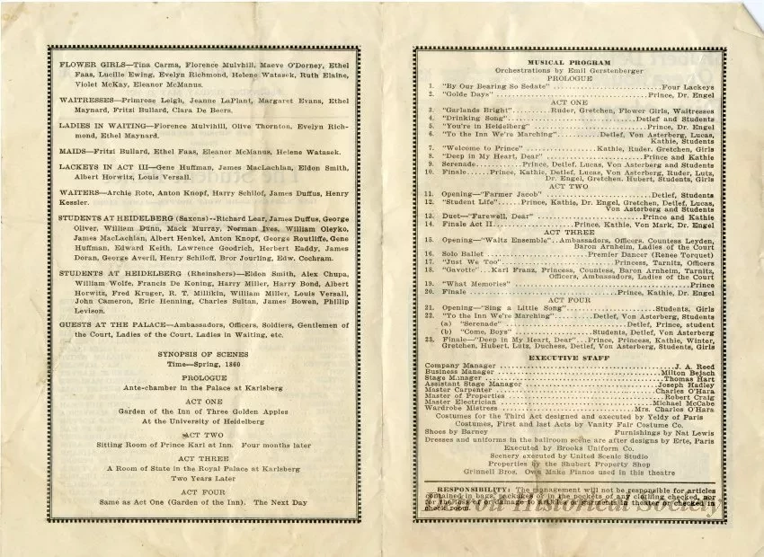 Program, Theater
